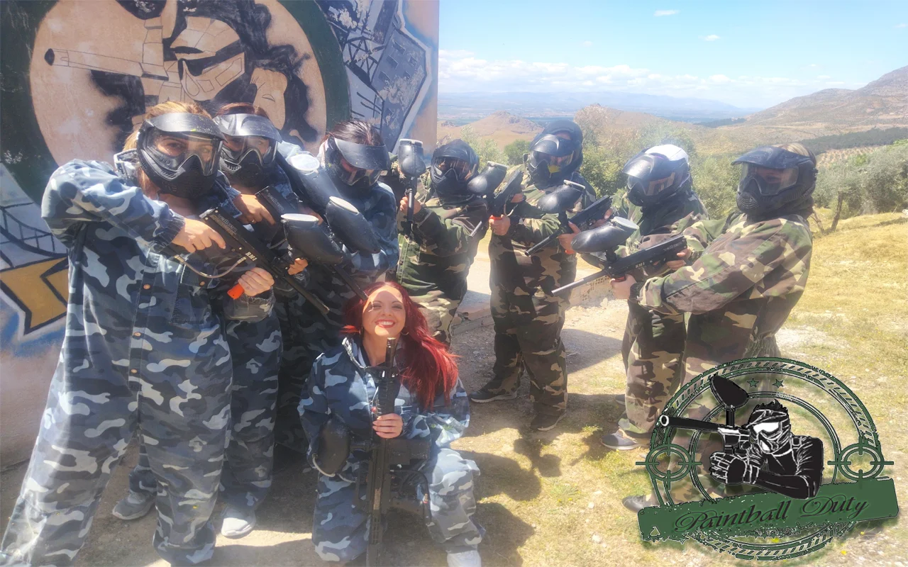 Despedida de soltera jugando al paintball en Granada